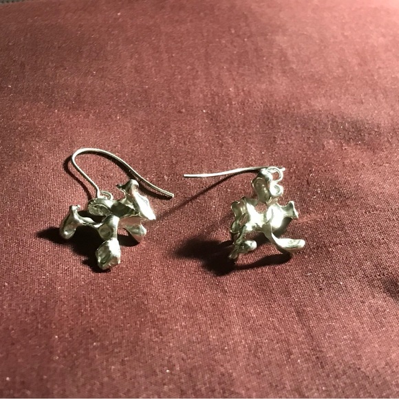 Sterling Silver Free Form Earrings - Picture 15 of 16